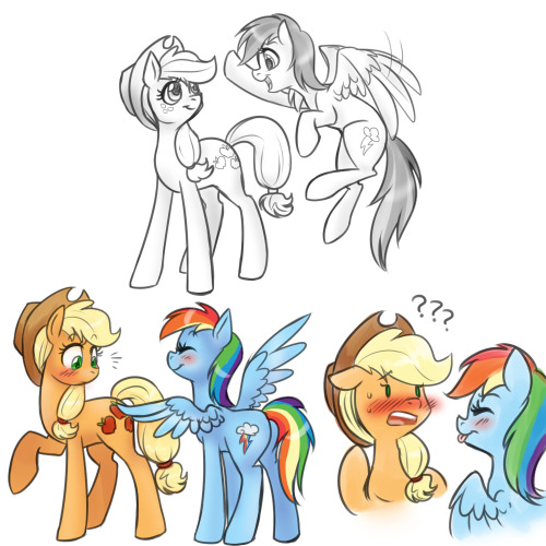 tchernobog:  jitterbugjive:  commission  Squeeee :D I love Dash’s expression in the third panel! Eheheh  X3 <3