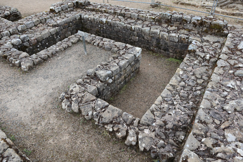 thesilicontribesman: The Headquarters Building, Vindolanda Roman Fort, Northumberland, 29.4.18. The 