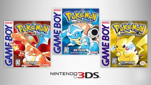shelgon:Pokémon Red, Blue & Yellow is available to download on the 3DS Eshop!