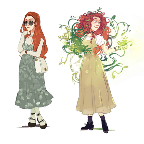 Poison Ivy character design by Jenn St-Onge for the upcoming graphic novel The Strange Case of Harle