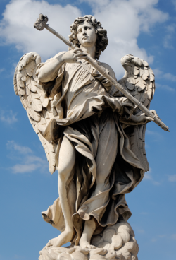 Life-Imitates-Art-Far-More:  Antonio Giorgetti (1635-1669) “Angel Bearing A Sponge”