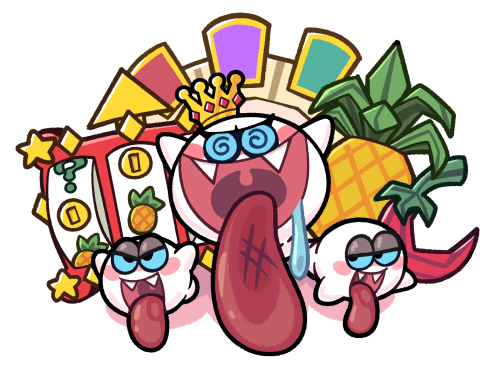 tombstoneparty: King Boo and his tropical friends!