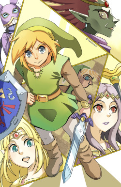 okanokawa:  My Legend of Zelda: A Link Between Worlds piece— I almost forgot to upload it!