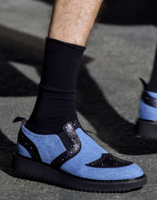 KRISVANASSCHE denim slip on shoes