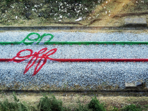 itscolossal: Colorful Street Art on the Train Tracks of Portugal by Artur Bordalo