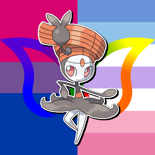 Pokemon - Aromantic Pride Meloetta Sticker