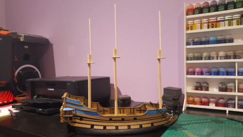 WIP : Man-of-War AcheronHello everyone !I started to work on the masts of the Acheron.Stay connected