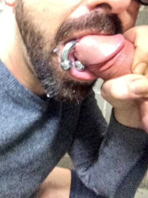 hirsutehypersex:  One the hottest experience early on Sunday morning. Horny on my balcony, got my cock out, a few minutes later a guy across the road stopped, watched and started grabbing his cock, this went on for about 5 minutes, then I motioned for