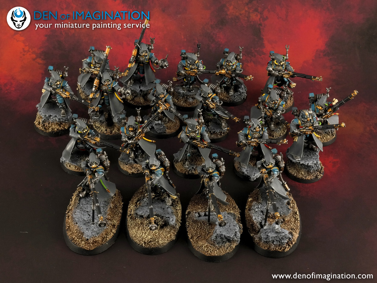denofimagination-blog:  Skitarii Army - painted by Den of Imagination           