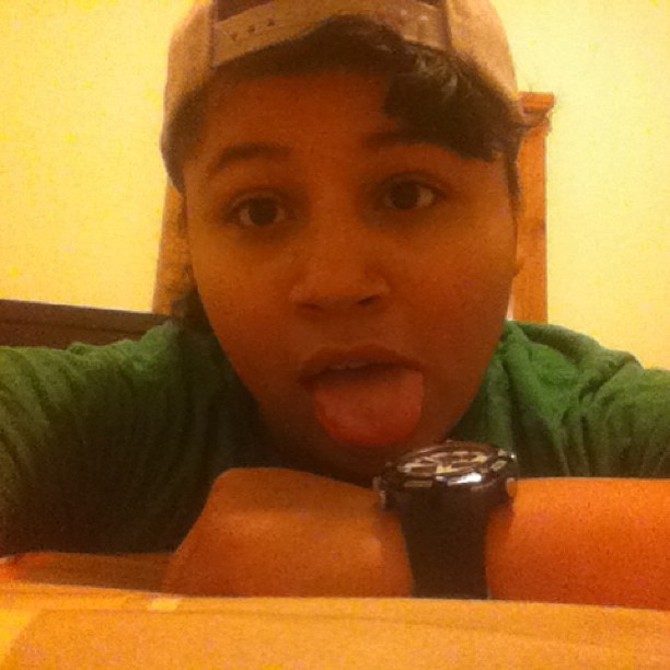 My sister was like happy late birthday &amp; gave me an Obey snap back.  👍😁👌