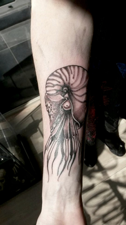 Nautilus done at Keepsake tattoo in Brussels