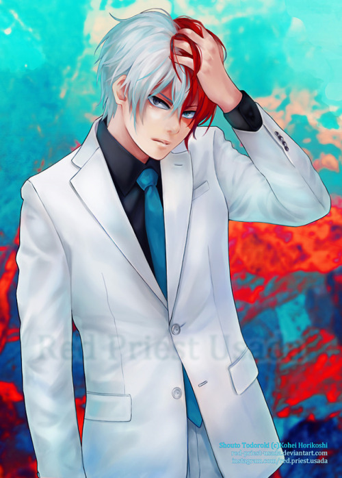  My favourite character from “My hero Academia” - Todoroki : ). I love suits so much  Th