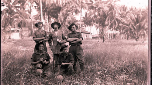 Australian soldiers in Papua New Guinea, Word War I.