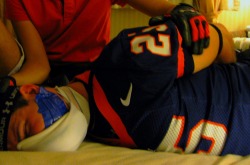 bondagejock:  Tied in football, forced jock