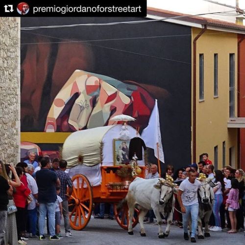 #Repost @premiogiordanoforstreetart with @get_repost ・・・ June 13, 2019- “S.Anthony of Padua pr