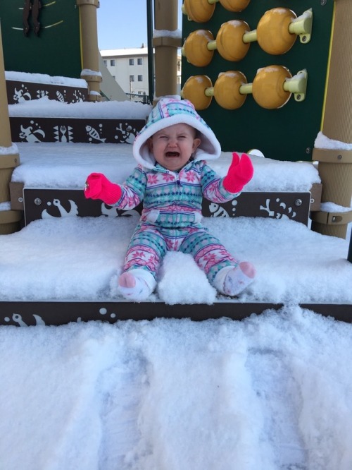 Baby’s first snow