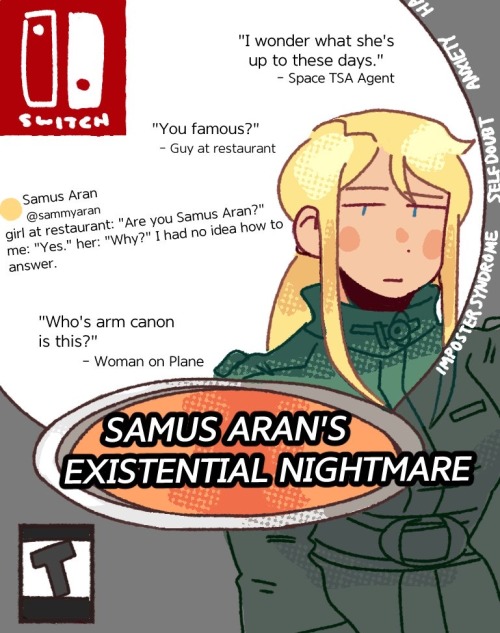 Comm For A Samus Comic Based On That One Tony Hawk Tweet. This Would Happen To Her.