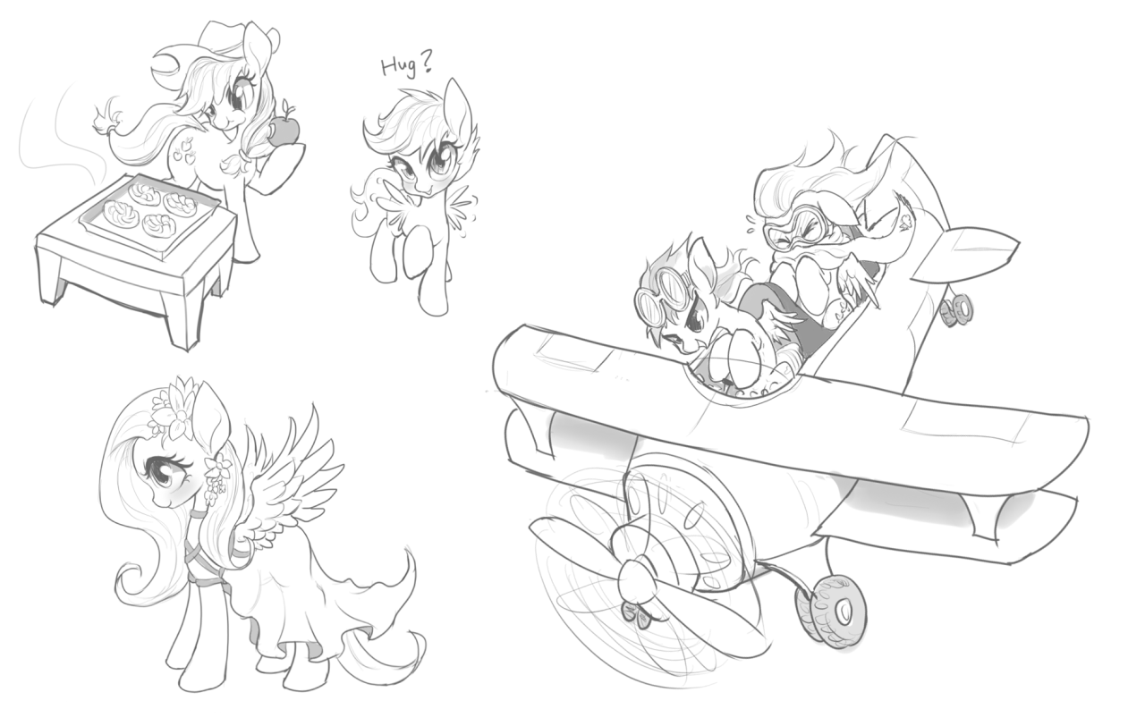mlpanonart:  Did some requests to get back into drawing. I am trying to refine my