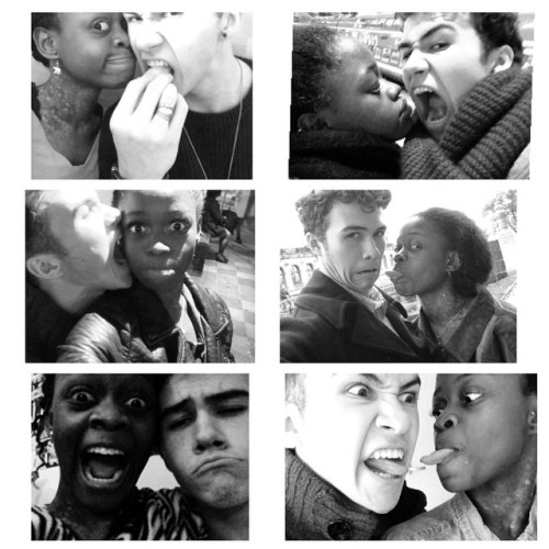 securelyinsecure:  Ballerina Michaela DePrince and her boyfriend Skyler Maxey-Wert  
