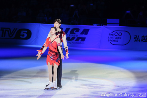 Pang/Tong performing at Stars on Ice China in Shanghai, 2018.09.16 (SOI weibo)