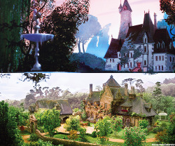 mickeyandcompany:  Disney places, from animation to live-action (movie titles written in the captions)