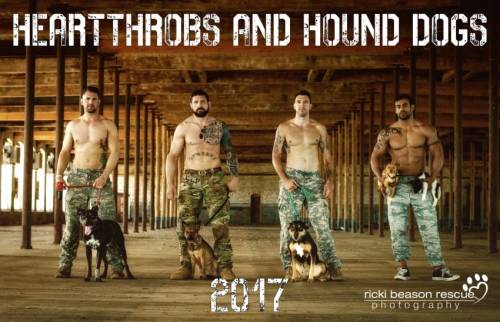 genesis950:    Heartthrobs & Hounds calendar released to help raise money for rescue animals!    Hot guys & dogs