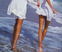 babyvintagee: Krissy and Niki Taylor, 1992