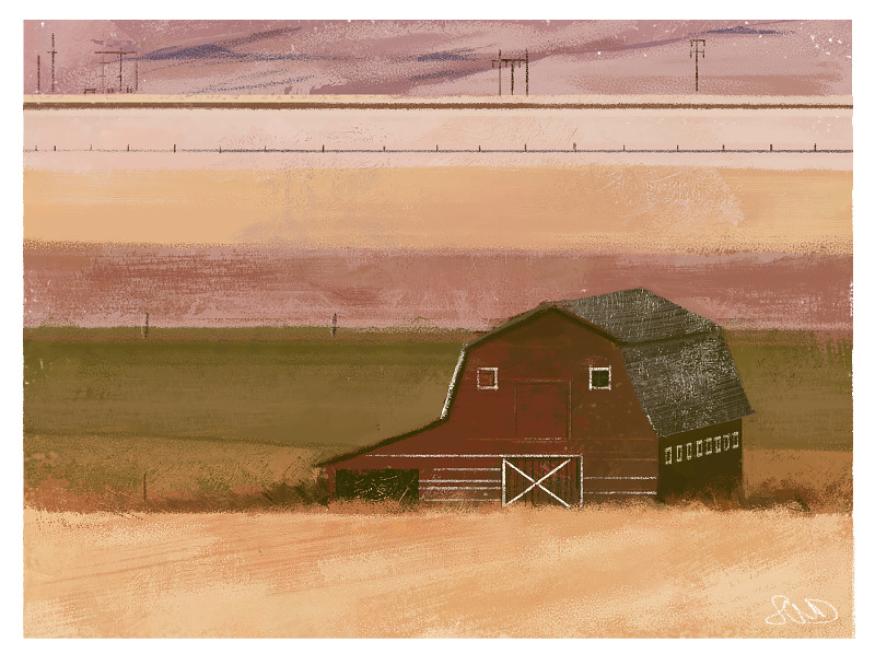 citruslucy: having fun testing out brushes with some colour studies :-)
