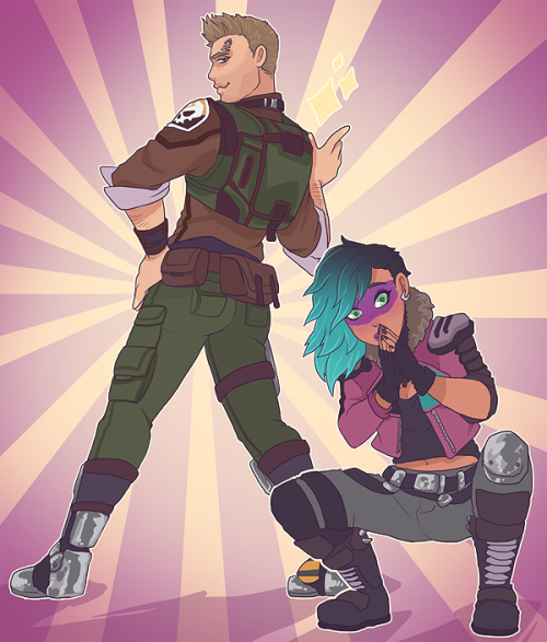 A little birthday gift for Ciaran ~! (Lorelei’s voice actor)he really appreciates Axton’s butt so it