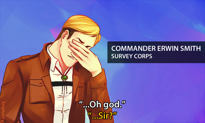 You think it&rsquo;s easy being a captain of the Survey Corps when your commander