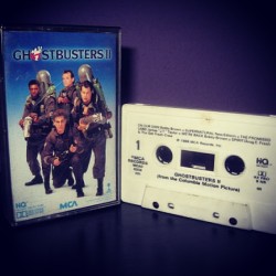 justcoolrecords:  Who ya gonna call? #soundtrack #80s #comedy #billmurray #cassettetapes #cassette #rundmc #bobbybrown SOLD! 