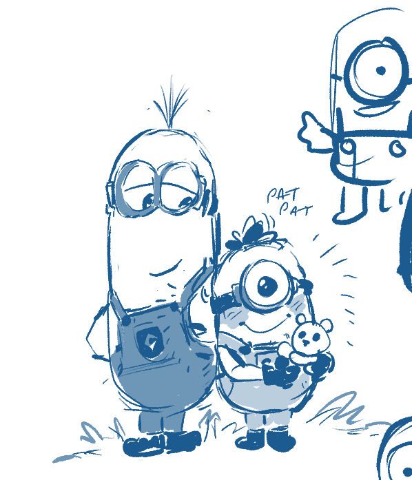 Drawings From A Bug | oop and i was asked to draw minions on stream....