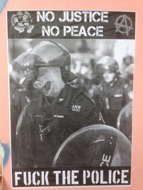 Anarchist posters seen around Sydney.