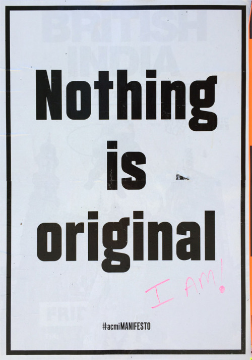 Nothing is original poster // Chronicling the best posters from Melbourne’s streets // 