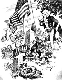 todaysdocument:    Decoration Day, 5/30/1911     Series: Berryman Political Cartoon Collection, 1896 - 1949. Record Group 46: Records of the U.S. Senate, 1789 - 2015   Did you know that Memorial Day was originally called Decoration Day? Shortly after