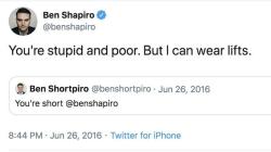 uzumezu: ben shapiro seriously saying “you’re