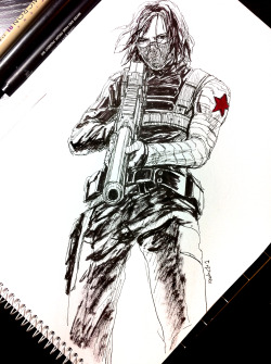 reducto1:  Winter soldier sketch~=D 