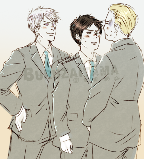 I’m not sure what happened here, but it happened xD.*don’t repost*Gilbert, Boris, Ludwig © Himaruya