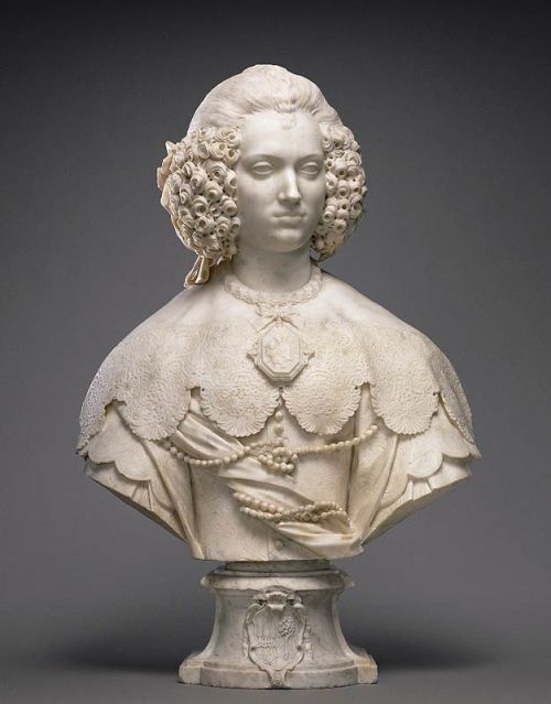 Bust of Maria Cerri Capranica by Giuliano Finelli,1637-43