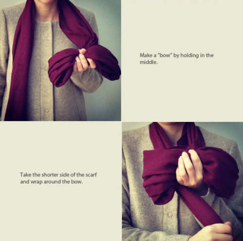 DIY How to Tie a Scarf Bow from …yet another beauty site. I’m over summer - it’s 