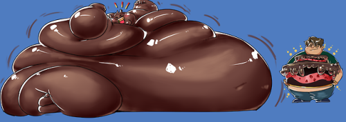 happymondayman:  Hell yeah, @0nigum0 brings in the cakewith this Ban passes the 1000kg mark!!currently he’s 1043kgs of pure boar blob!Week 4, only one update leftdonate here:https://www.paypal.me/totolino