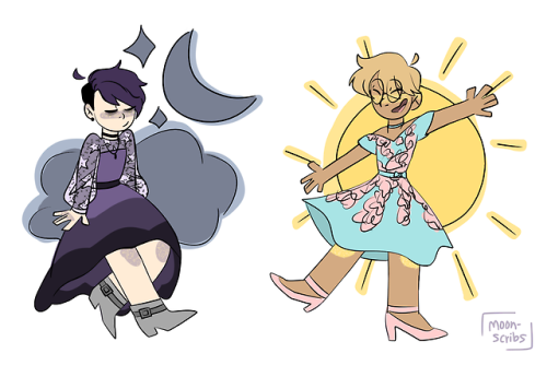 moon-scribs:the moon & the sun