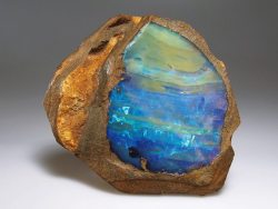 geologyin-blog: Amazing rare Opal Geode.  