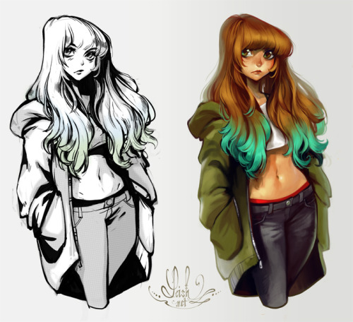 loish:  manga-style art (i know this is a contested term, but i’ll risk generalizing for now) used to be one of my biggest influences when i was first starting out as an artist. today i suddenly got an impulse to see how i would approach the style with