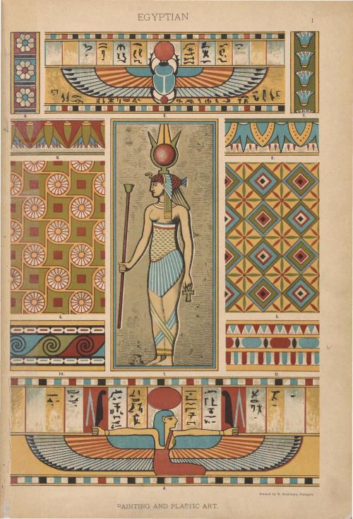 Sample designs from Heinrich Dolmetsch‘s “Historic Styles of Ornament”1. Egyptian2. Assyrian3. Greek