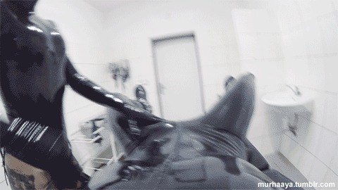 murhaaya:  Slave POV - 1/7And finally - the best video of the three. Enjoy some black latex in medical white room. This one is my favorite from the whole series and you can watch it full here - http://www.smproject.org/cs/femdom_vivat-latex-no-3/