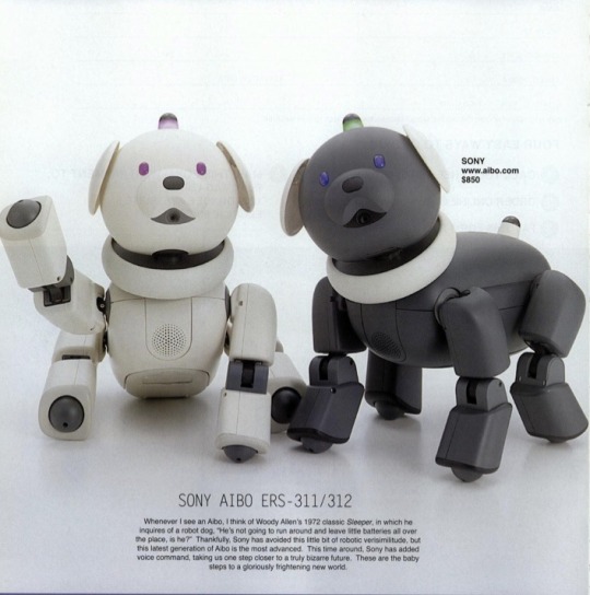 image therapy — Sony: Aibo ERS-311 Robot Dog (2001)