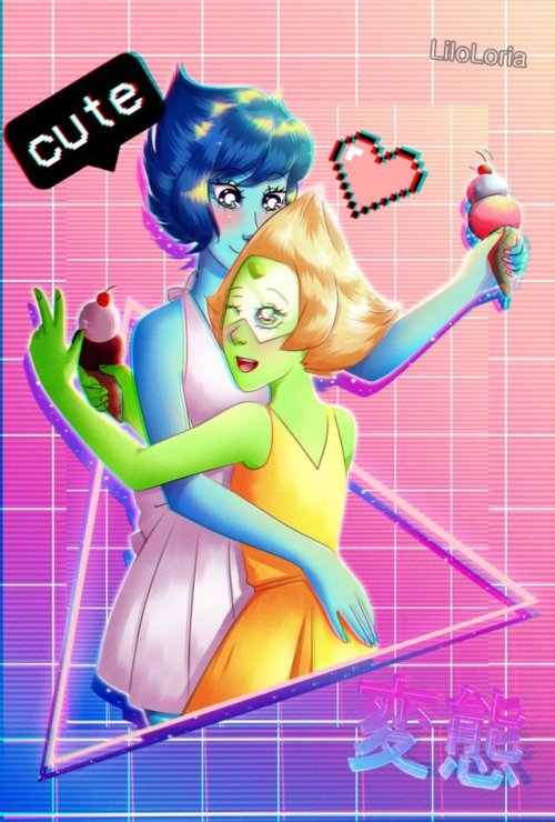 Lapis Lazuli and PeridotI made a fanart about two cute characters from Steven Universe.I hope you li