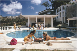 Mihaliko:  Guests At The Villa Nirvana, Owned By Oscar Obregon, In Las Brisas, Acapulco,