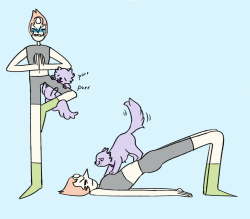 popularly:  Continuation of this, but now with more Amethyst. I cannot draw cats and i apologize. 